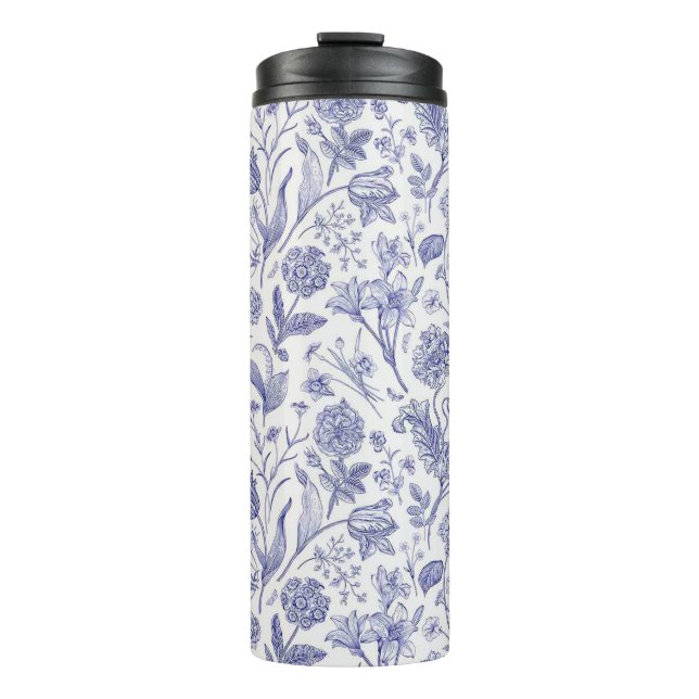 Flower pattern thermal tumbler (Front)