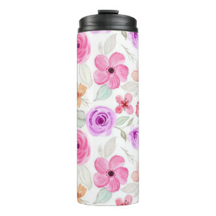 Flower pattern thermal tumbler