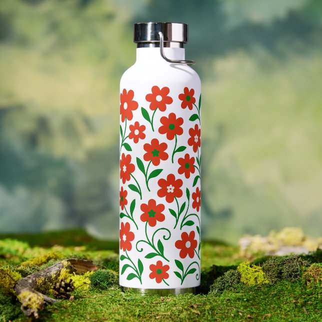 Flower pattern water bottle (Outdoor)