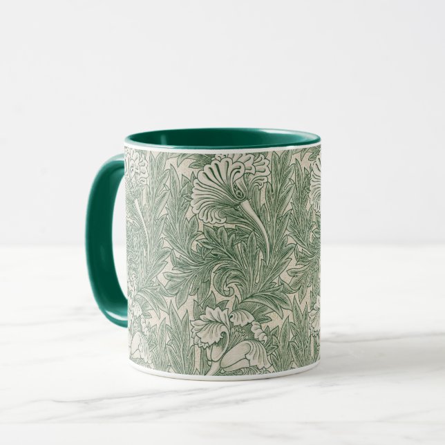 Flower Pattern, William Morris Mug (Front Left)
