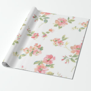 Flower pattern wrapping paper