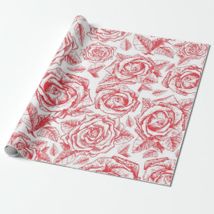 Flower pattern wrapping paper