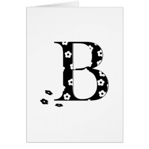flower Patterned Letter B