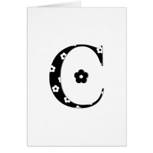 Flower Patterned Letter C