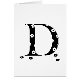 flower Patterned Letter D