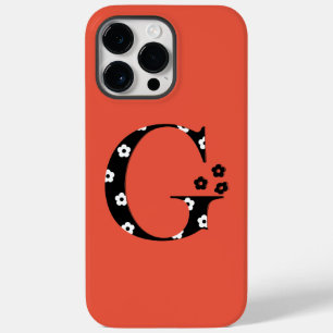 flower Patterned Letter G Case-Mate iPhone Case