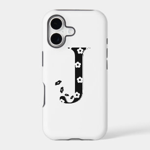 flower Patterned Letter J