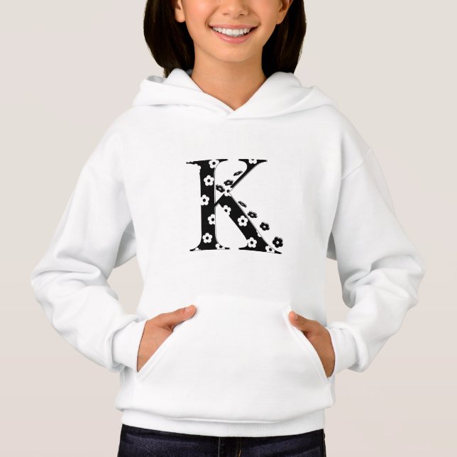 flower Patterned Letter K (Front)