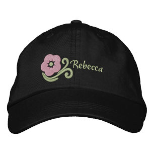 Flower Personalised Embroidered Hat