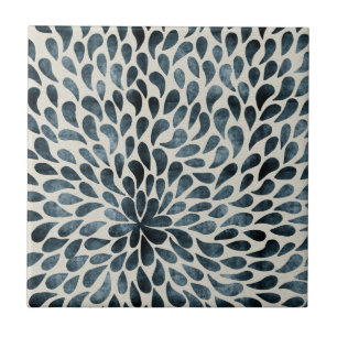 Flower petals ceramic tile