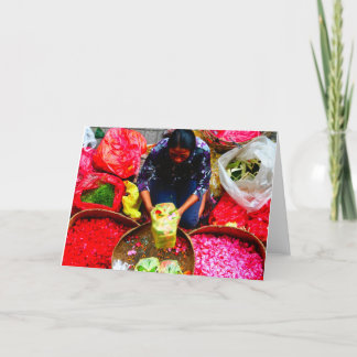 Flower Petals for Offering, Bali Card