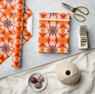 Flower petals wrapping paper