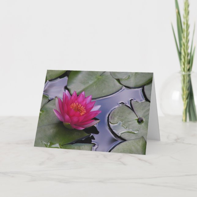Flower photo greeting card (Front)