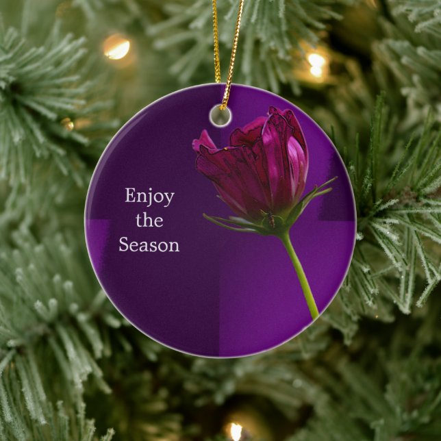 Flower Photo Ornament  (Tree)