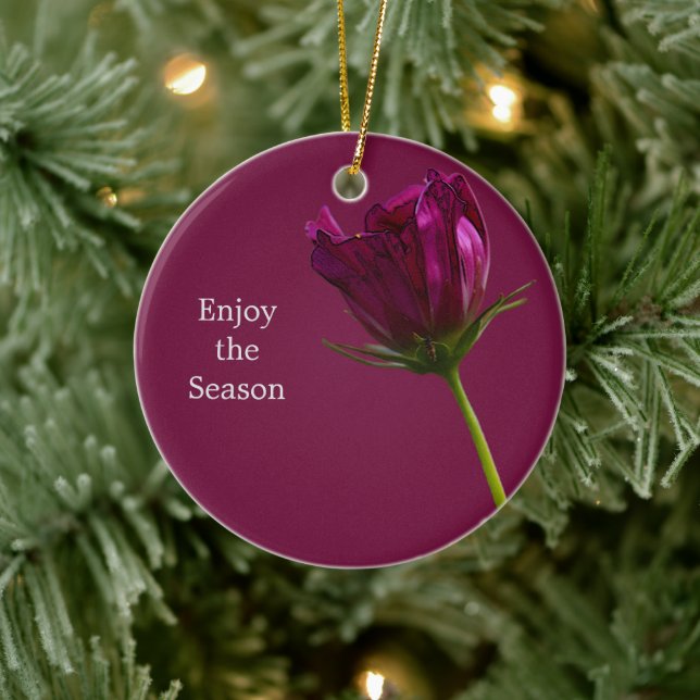 Flower Photo Ornament  (Tree)