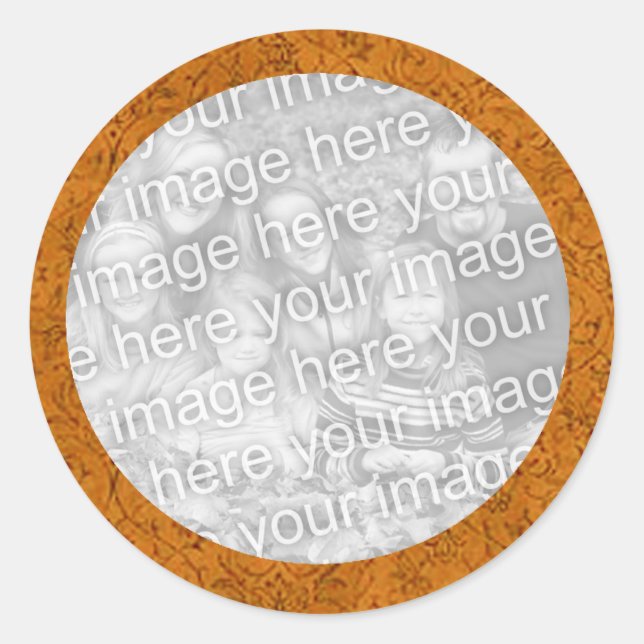 Flower Photo Sticker Template (Front)