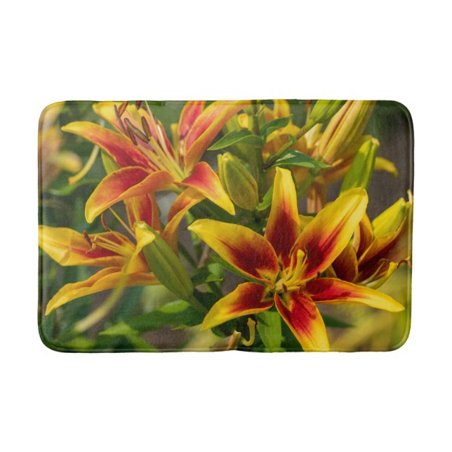 Flower Photograph, Day Lily Bath Mat (Front)