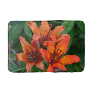 Flower Photograph, Orange Day Lily Bath Mat