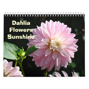 Flower Photography Calendar DAHLIA Flowers Floral