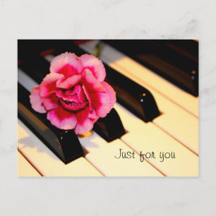 Flower Piano, just For You Postcard