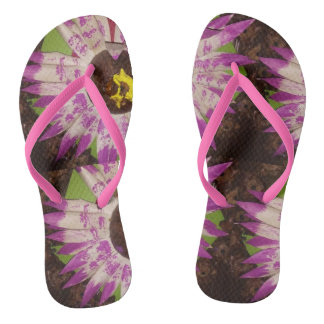 flower picture slippers thongs