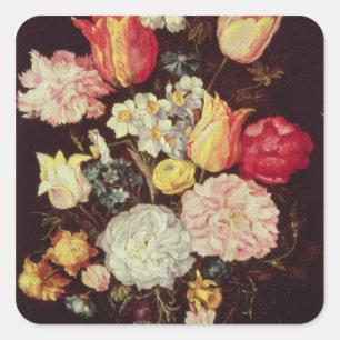 Flower Piece Square Sticker