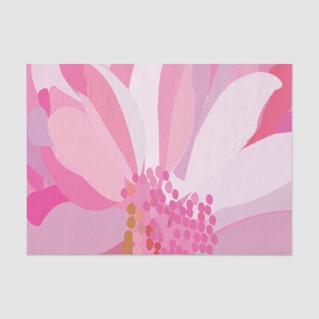 Flower Pink Daisy Flower   Tissue Paper (Front)