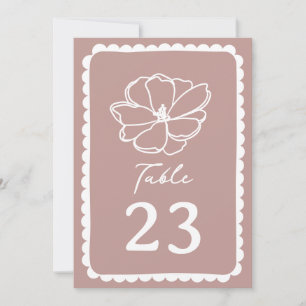 Flower Pink Stripe Wedding Invitation