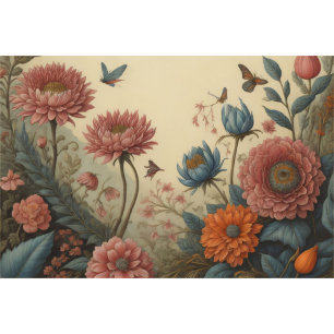 Flower poem postcard 8 cutting tissue paper