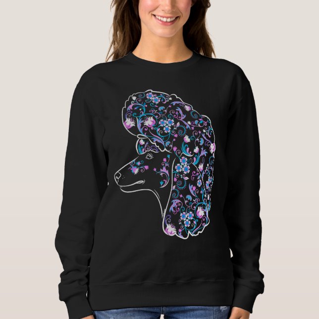 Flower Poodle Sweatshirt (Front)