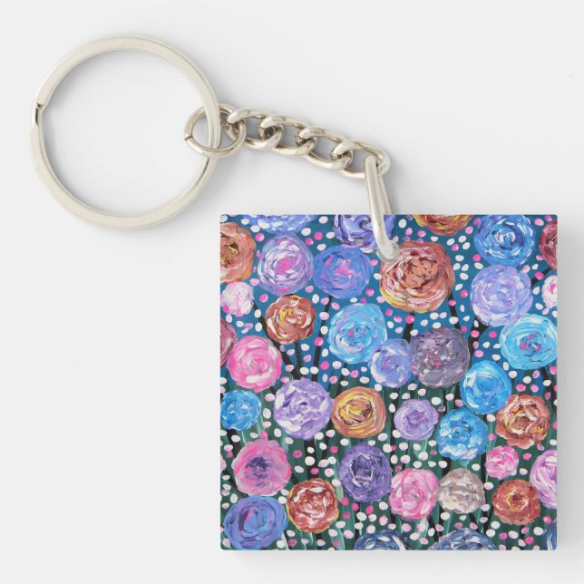Flower Pop Key Ring (Front)