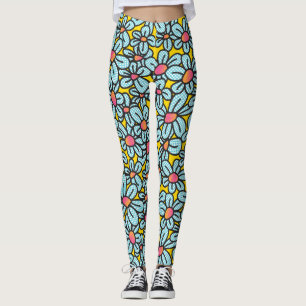 Flower Pop (Yellow) Leggings