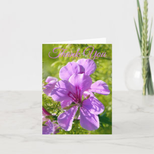 Flower Portrait Thank You Card