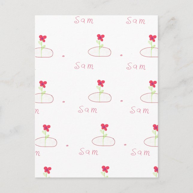 FLOWER POSTCARD (Front)