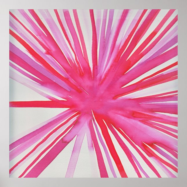 Flower Poster in Pink (Front)