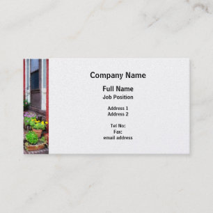 Flower Pots by Steps - Platinum Finish Business Card