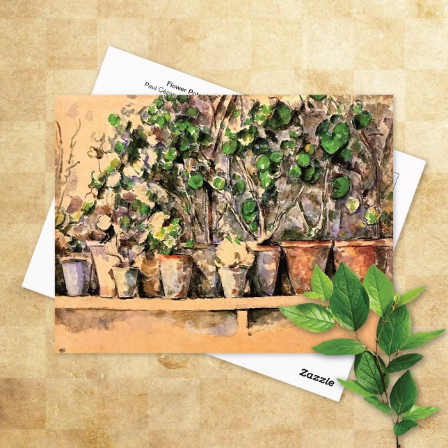 Flower Pots in Clay Paul Cezanne Postcard (Creator Uploaded)