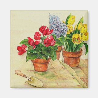 Flower pots, magnet