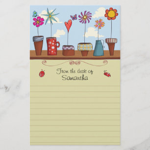 Flower Pots Stationery