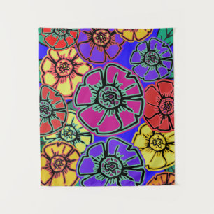 Flower Power #15 Small Tapestry
