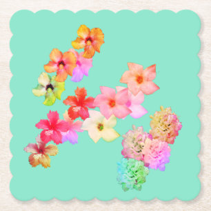 Flower Power 1 Paper Coaster
