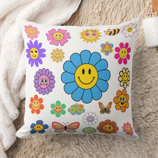 Flower Power 20x20 Cushion (Blanket)