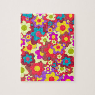 Flower Power 60s hippy Jigsaw Puzzle
