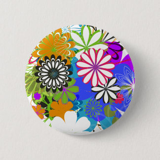 Flower Power! 6 Cm Round Badge