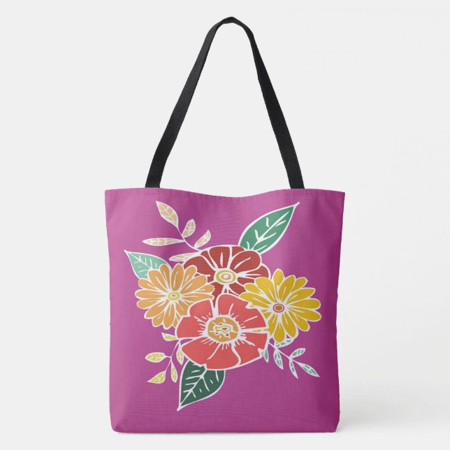 Flower Power #9 Tote Bag (Back)