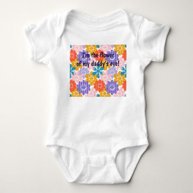 Flower Power  Baby Bodysuit (Front)