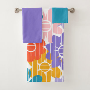 Flower Power  Bath Towel Set
