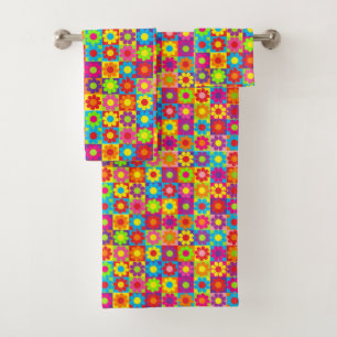 Flower Power Bath Towel Set