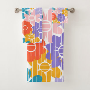 Flower Power Bath Towel Set
