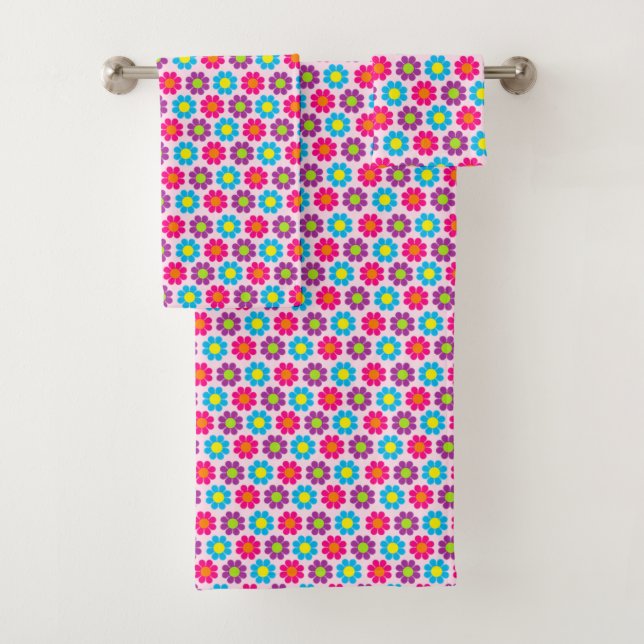 Flower Power Bath Towel Set (Insitu)